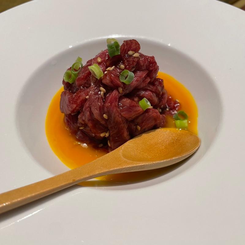 特選山形牛タレユッケ(龍華園 （リュウカエン）)