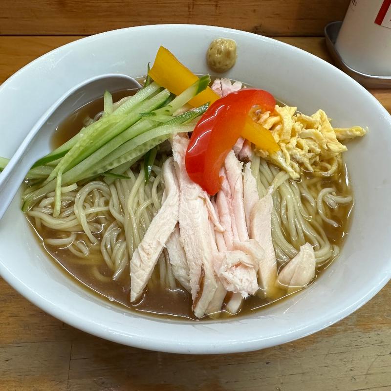 煮干しスープの冷やし中華(ラーメンいいかお)