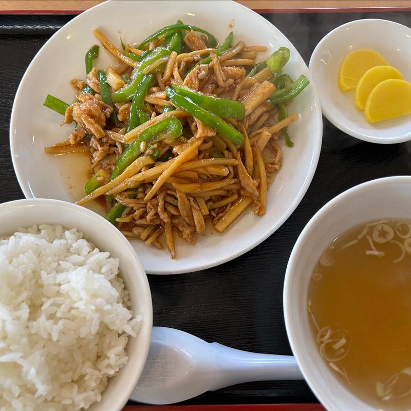 青椒肉絲定食(太白飯店 )