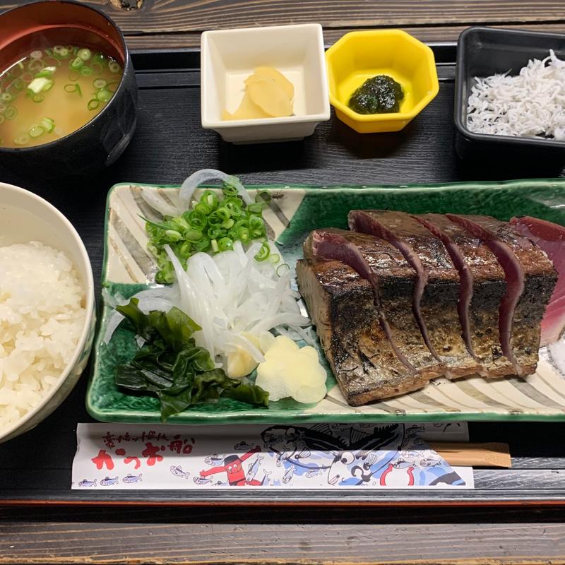 鰹タタキ定食(土佐タタキ道場)
