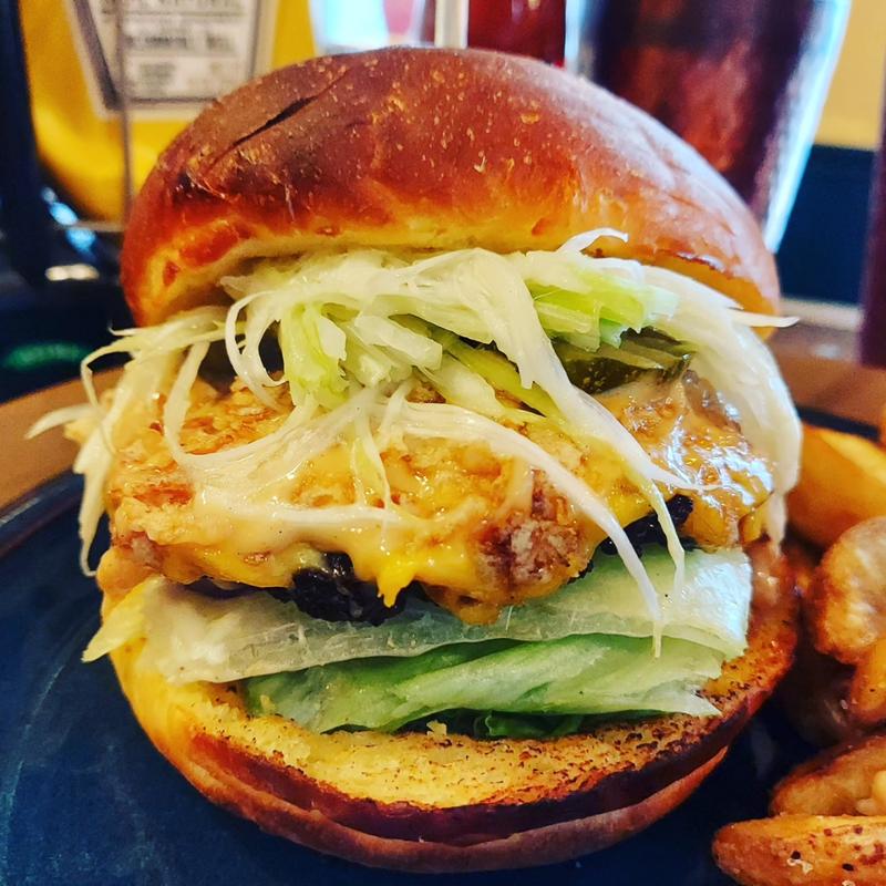 牛タン✕白髪ネギ✕レモンバーガー(BURGER&TACOS IAKATORIH)