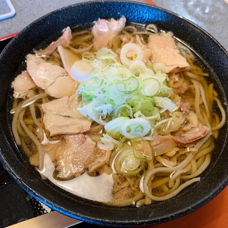 冷たい肉そばと天丼セット(山形一寸亭)
