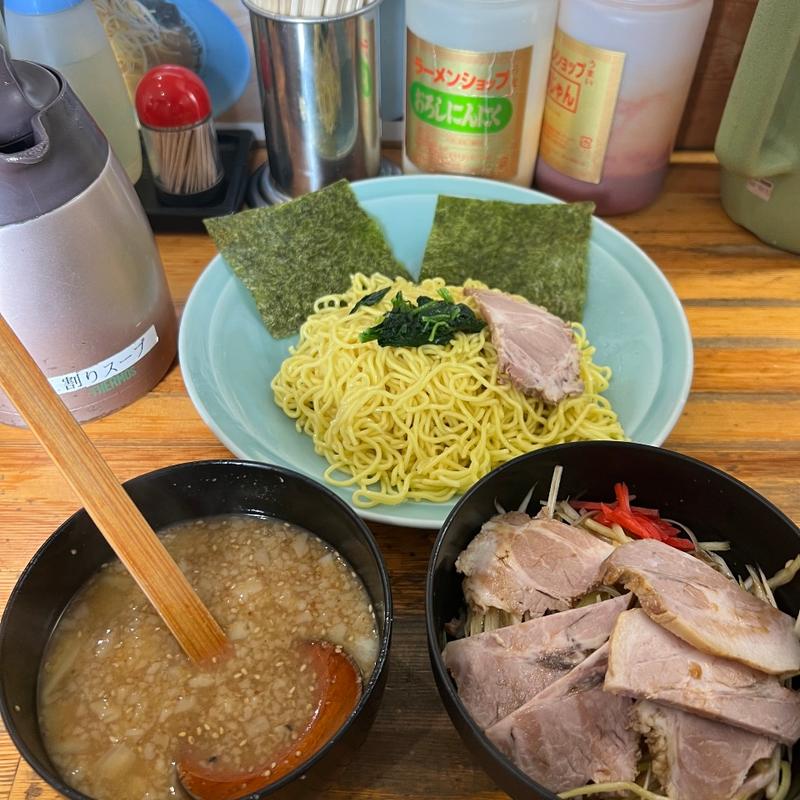 味噌つけ麺　ネギチャーシュー丼(ラーメンショップ椿 上彦川戸店)