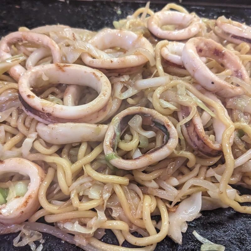 イカ焼きそば(もんじゃ まるた2番街)