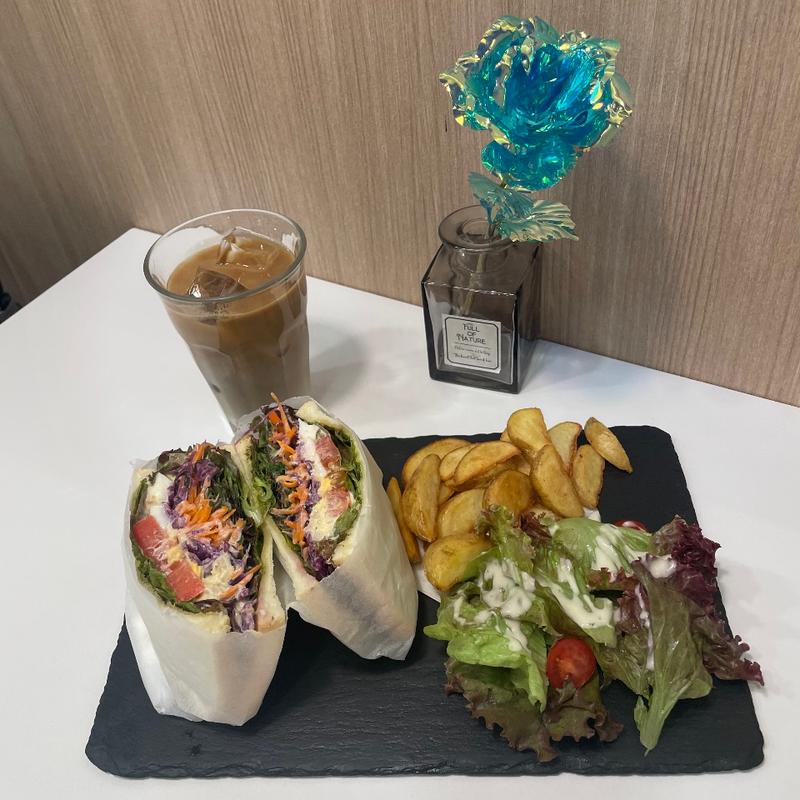 ツナ&タマゴサンドセット(Bake&Peko)