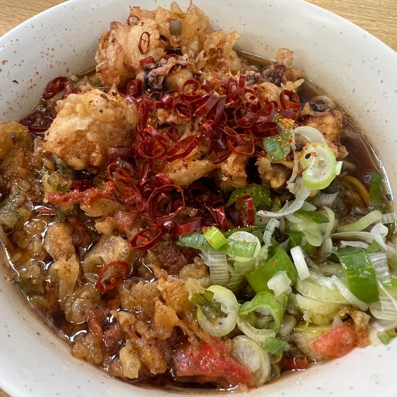 たぬき蕎麦(ゲソ天)(一由そば )