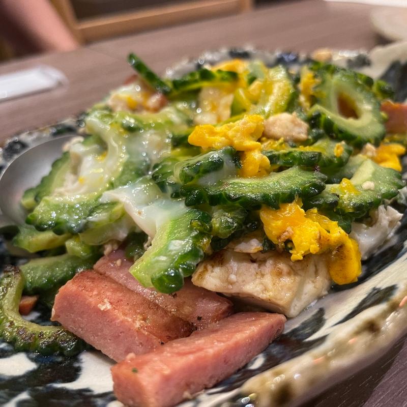 ゴーヤチャンプル(沖縄酒場かふー)