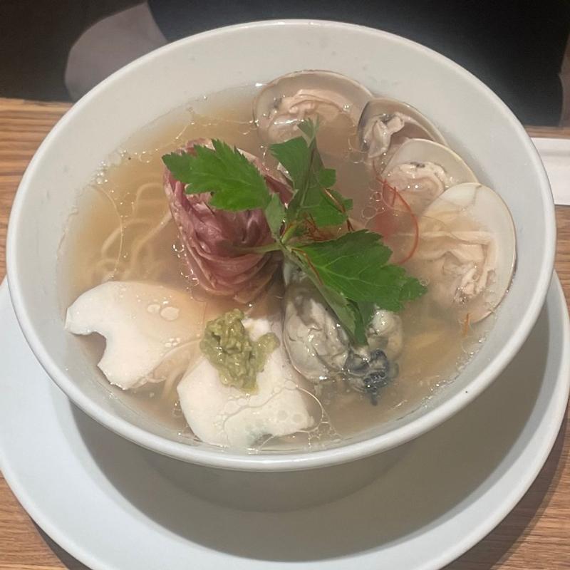 蛤と牡蠣のsoba(銀座 篝 ルクア大阪店)