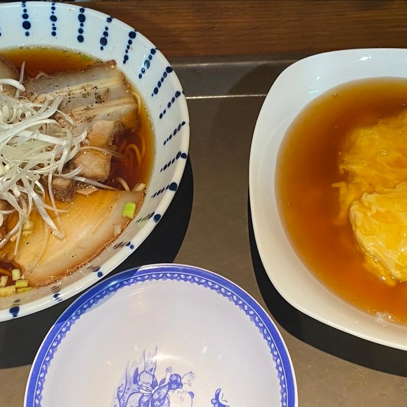 チャーシュー麺天津飯セット(中国料理ふくふく )