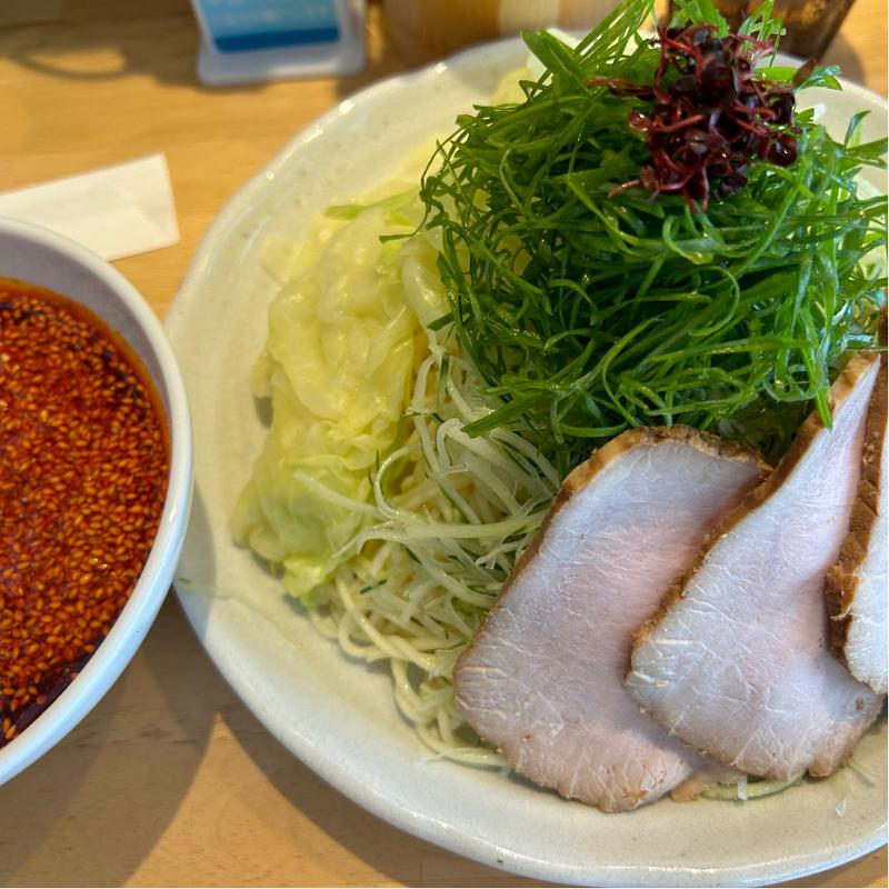 広島つけ麺（大盛・野菜増し）(麦家人)