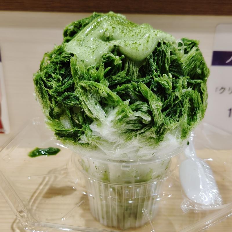 抹茶くりーむかき氷(妙香園 TEA STORE)