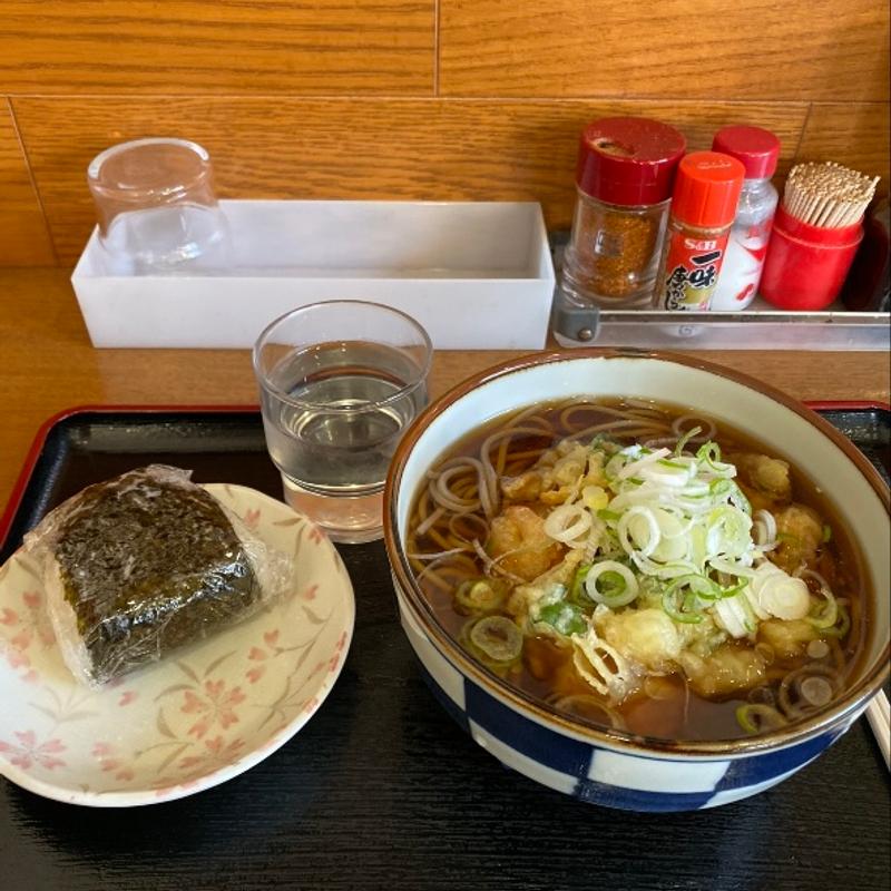 特製かき揚げ天そば　おにぎり(壱参壱)