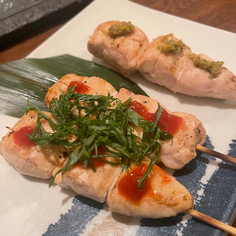 ささみ串 梅＋柚子胡椒(やきとり暫 )
