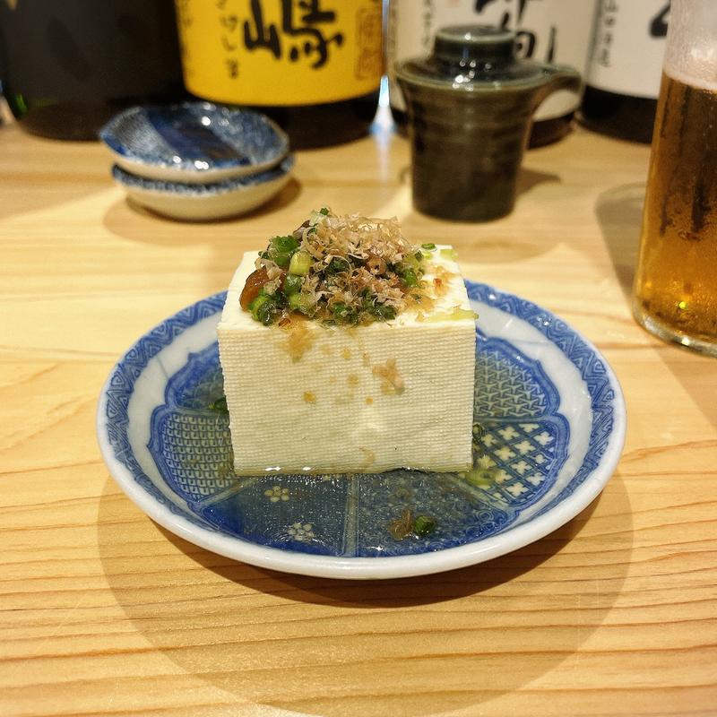 青唐からしみそ冷奴(味のごんどう)