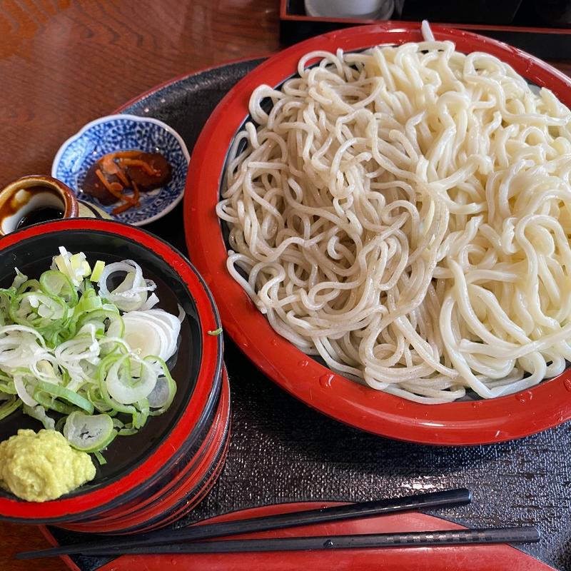 つけ麺(麦きりとそばの盛合せ)(麺処 鵬匠 （ほうしょう）)