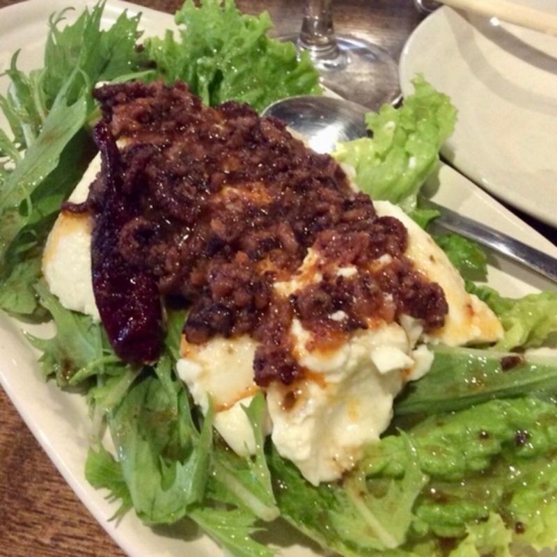 食べる多幸ラー油とうふのサラダ(多幸屋2組)