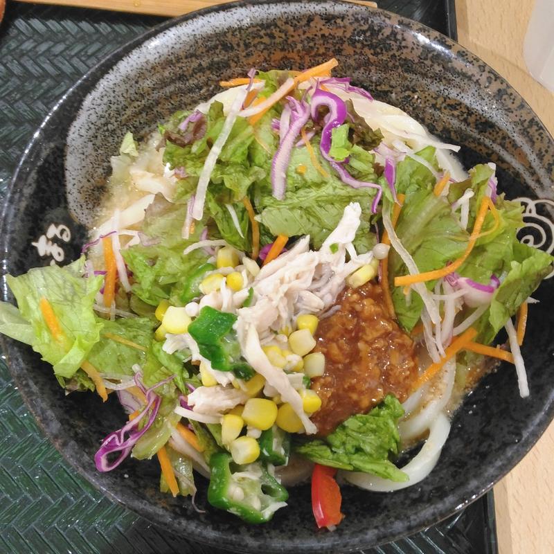 6種野菜のサラダ坦々(中)(はなまるうどん イオン仙台店)