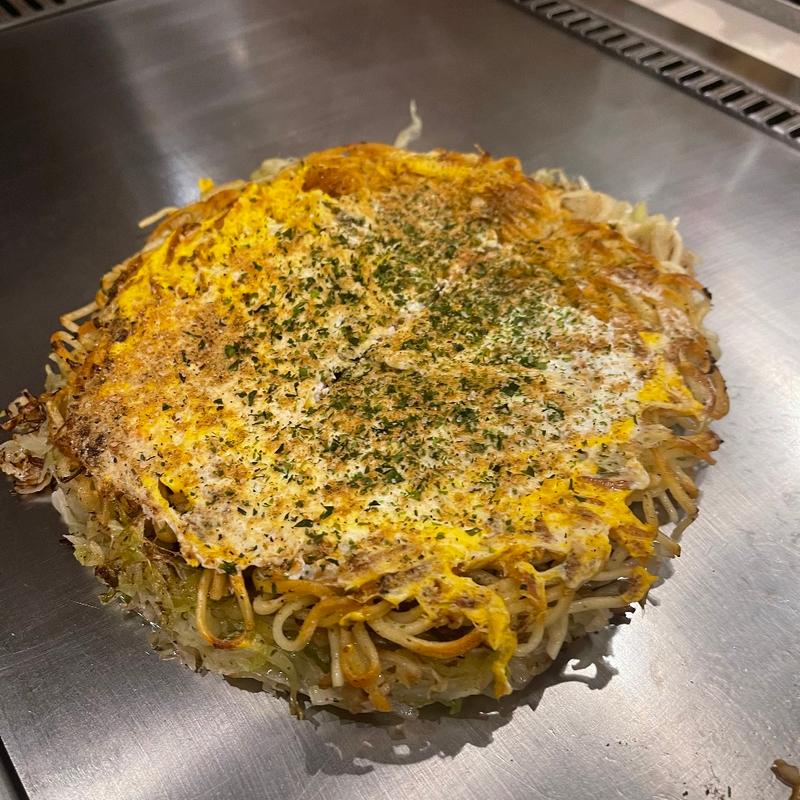 肉玉そば(塩)＋イカ天(広島風お好み焼き まるちゃん)