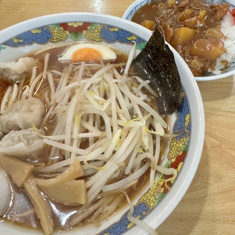 ワンタンメン&ミニカレー（3番）(楽喜亭 )