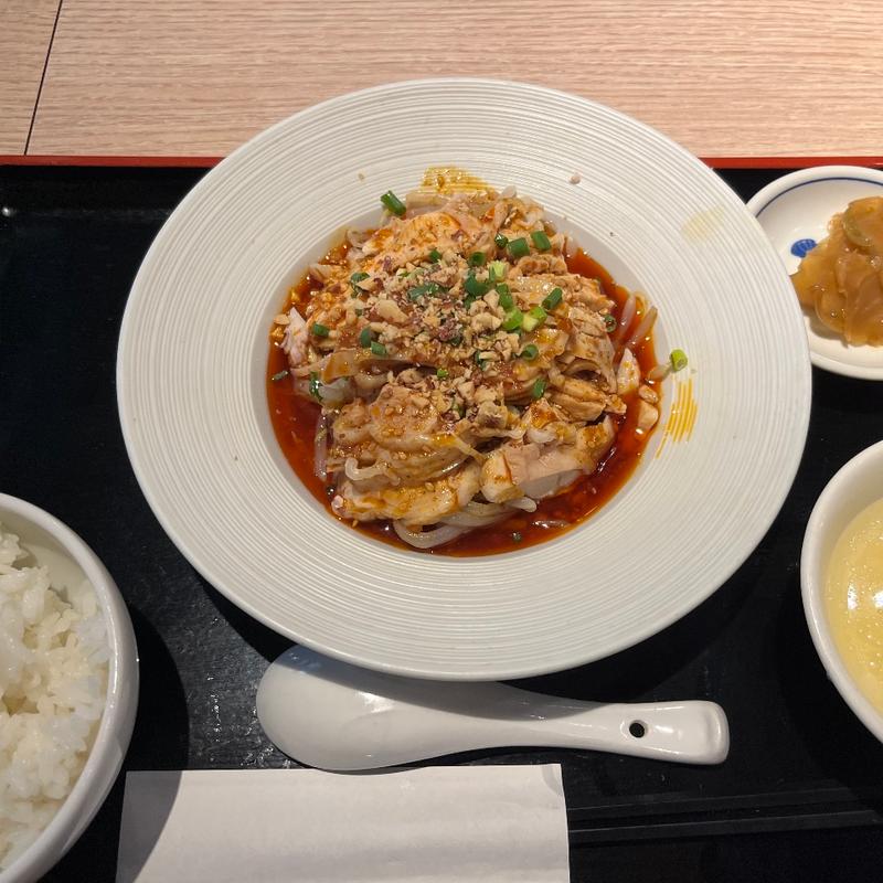 よだれ鶏定食(健康中華庵 青蓮 新宿オークタワー店 )