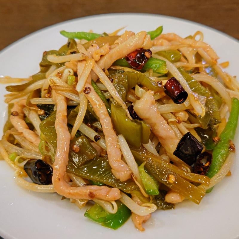 豚肉細切りと高菜炒め(福盛楼)