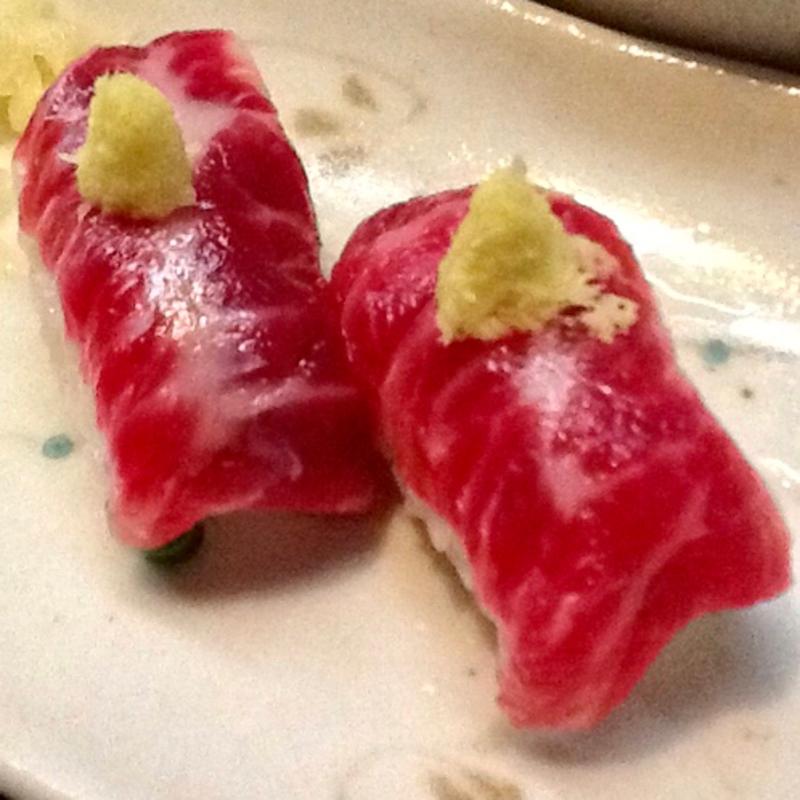 馬肉の握り(馬肉ダイニング 馬桜 下通り店)