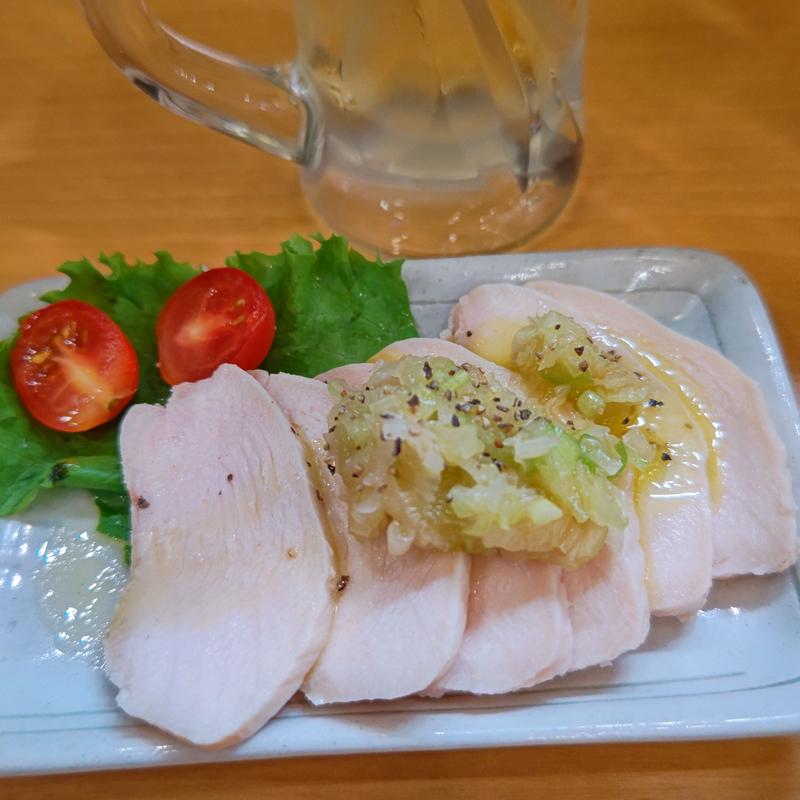 鶏レア生ハム(串揚げとワイン はち2nd)