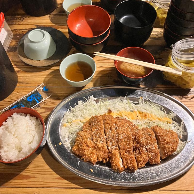 塩とんかつ定食(まるしま 江戸堀店 )