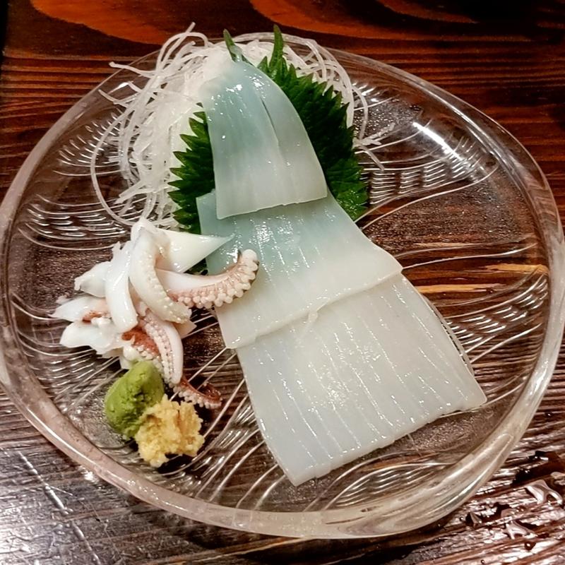 剣先イカの刺身(南部百姓家上野店)