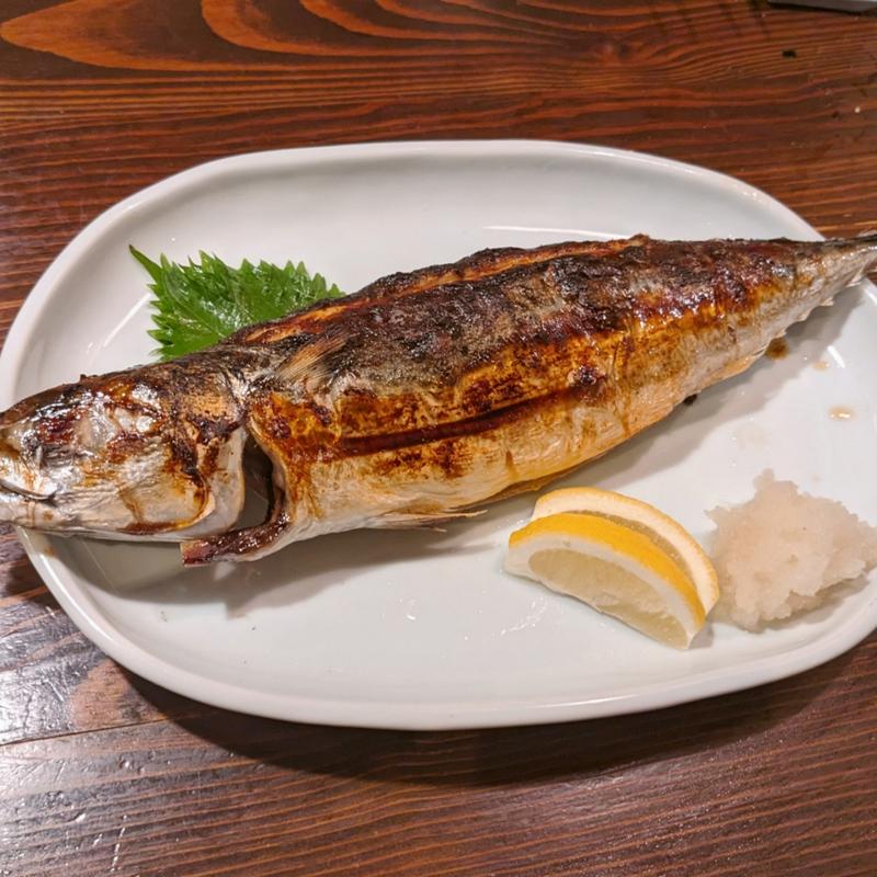 鯖の一本焼き(南部百姓家上野店)