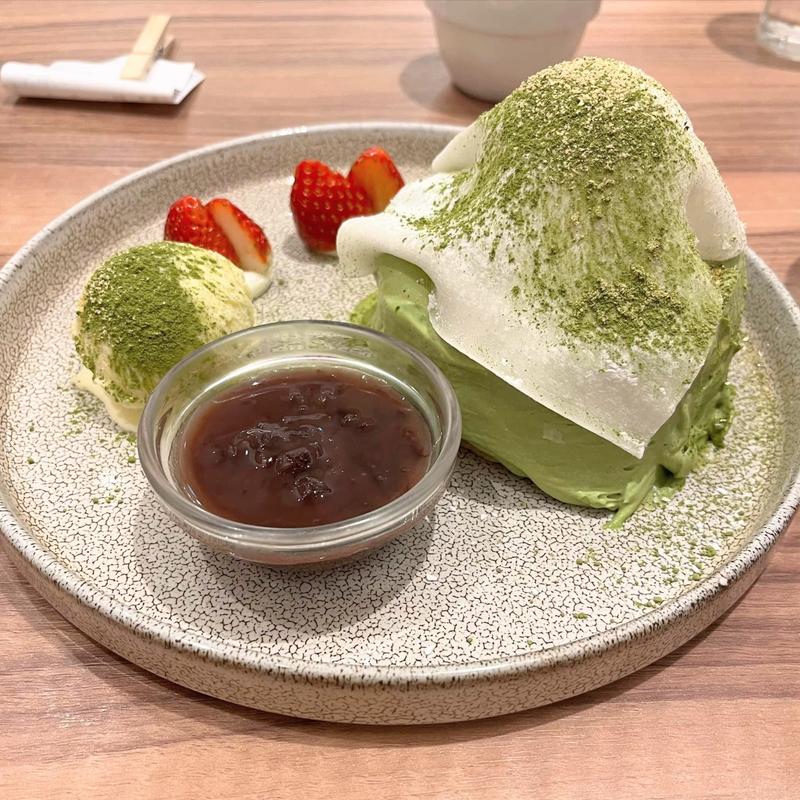 西尾抹茶のいちご大福パンケーキ(J.S. PANCAKE CAFE 町田モディ店)