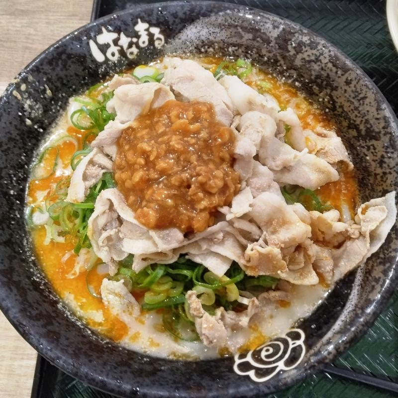 豚しゃぶ担々(中)(はなまるうどん イオン仙台店)