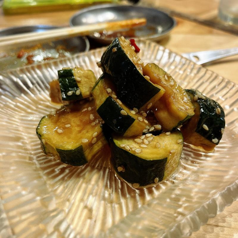 ズッキーニのきんぴら(大衆酒場 チャン栓チャン)