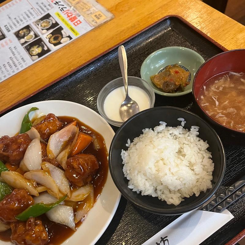黒酢鶏定食(中華美食坊 田無南口店)