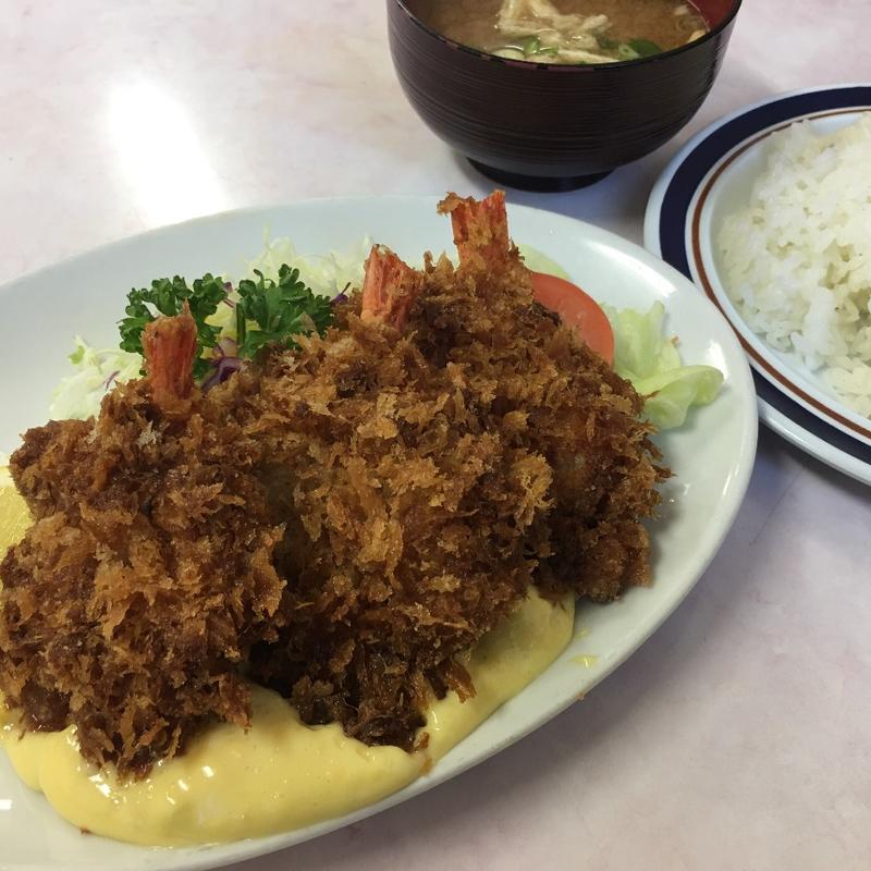 エビフライ定食(若竹 （若竹レストラン）)
