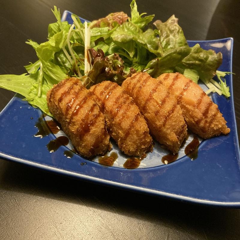 ハムカツ(大衆酒場ラスベガス麻生店)