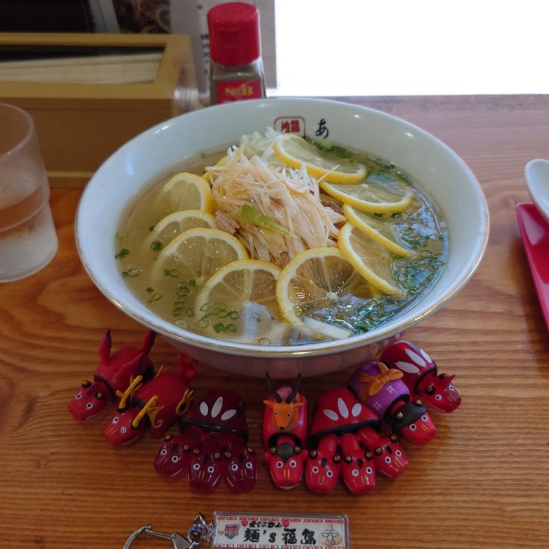 塩ねぎレモンラーメン(地鶏ラーメン ありがとう)