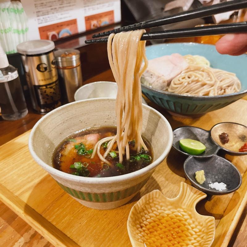 あいもり木桶醤油つけ麺(いかれたヌードル フィッシュトンズ （いかれたNOODLE Fishtons）)