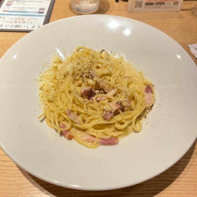 濃厚ウニとベーコンのカルボナーラ サラダ/牡蠣スープ付き(オイスタープレート【ラゾーナ川崎店】)