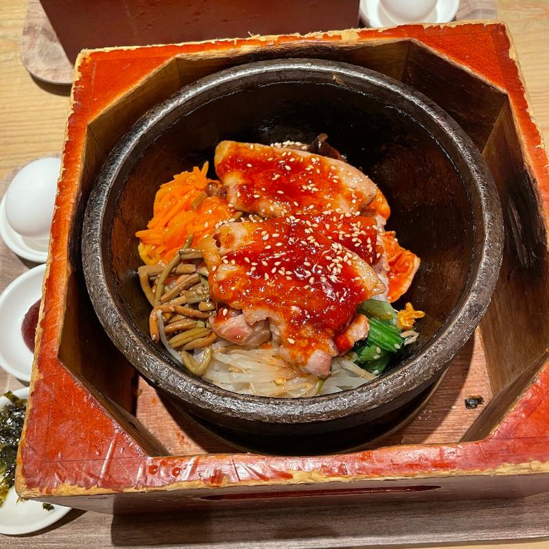 豚キムチ石焼ビビンパ(草の花 グランデュオ立川店)