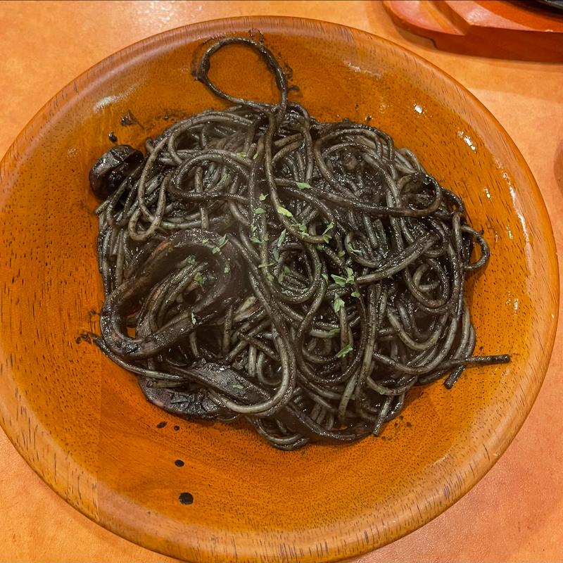 イカの墨入りスパゲッティ(サイゼリヤ オアシス玉川駅前店)