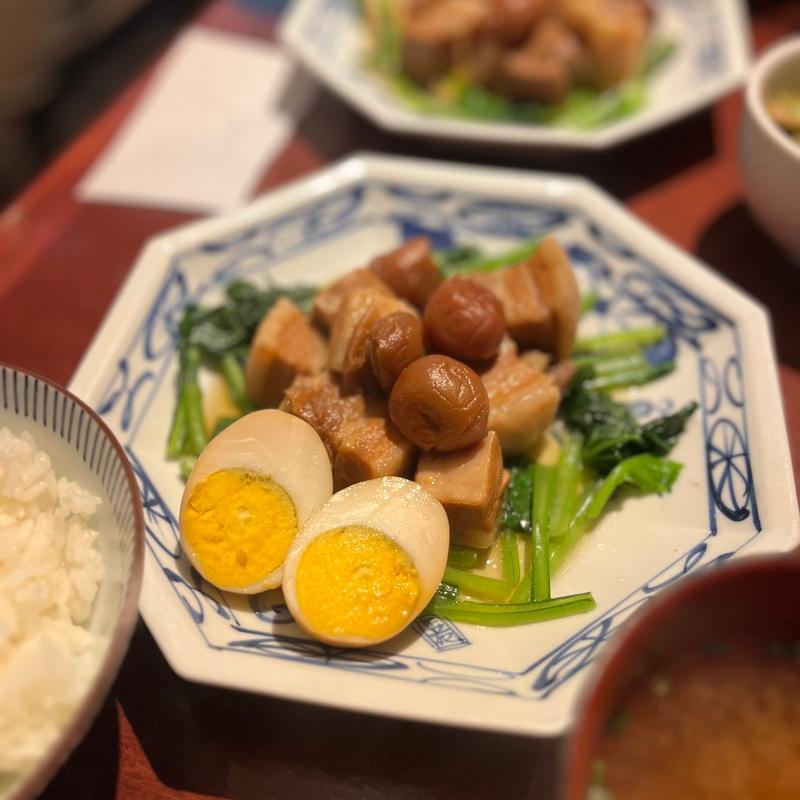 豚肉の梅干煮定食(ふーみん )