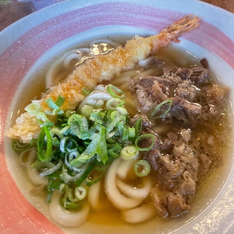 肉天うどん(四國うどん 河北本店)