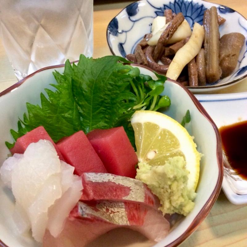 お造りとお通し(三紀寿司 )