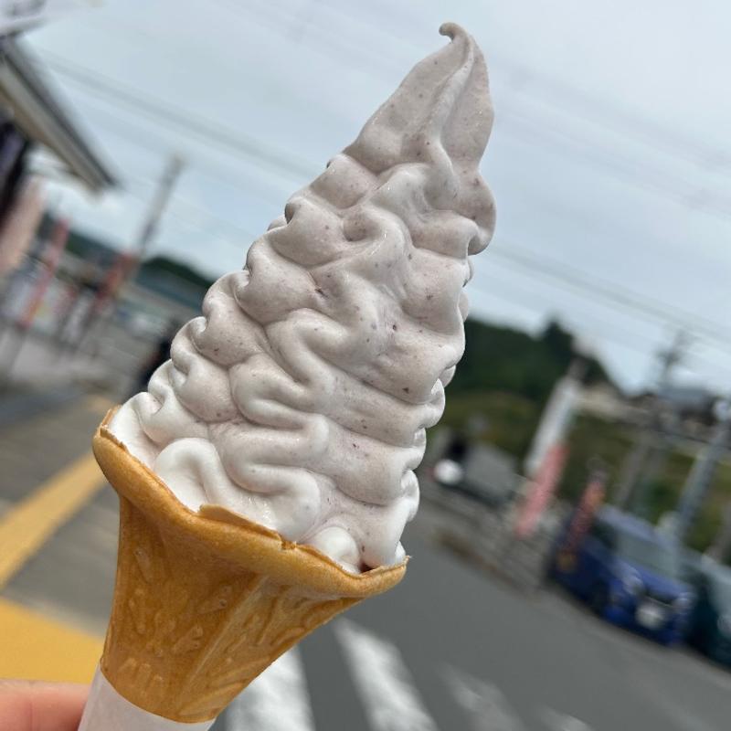 大納言小豆ソフト(道の駅　ウッディー京北 )