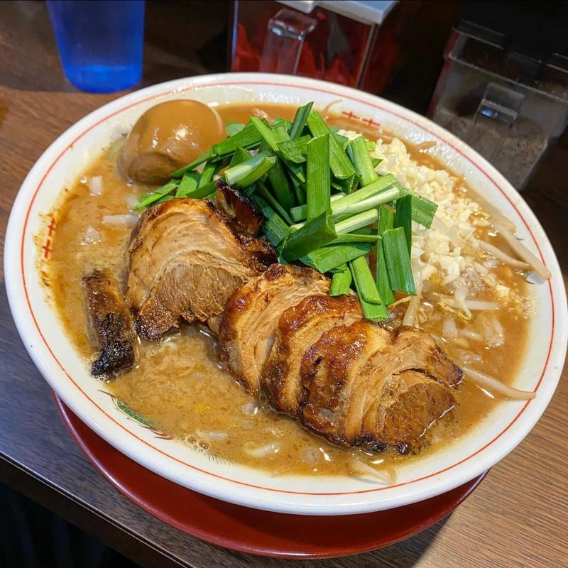 もやし中華そばG(ライス大)(中華そば 花京 天六店)