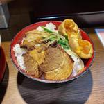 もやし中華そばG(ライス大)(中華そば 花京 天六店)