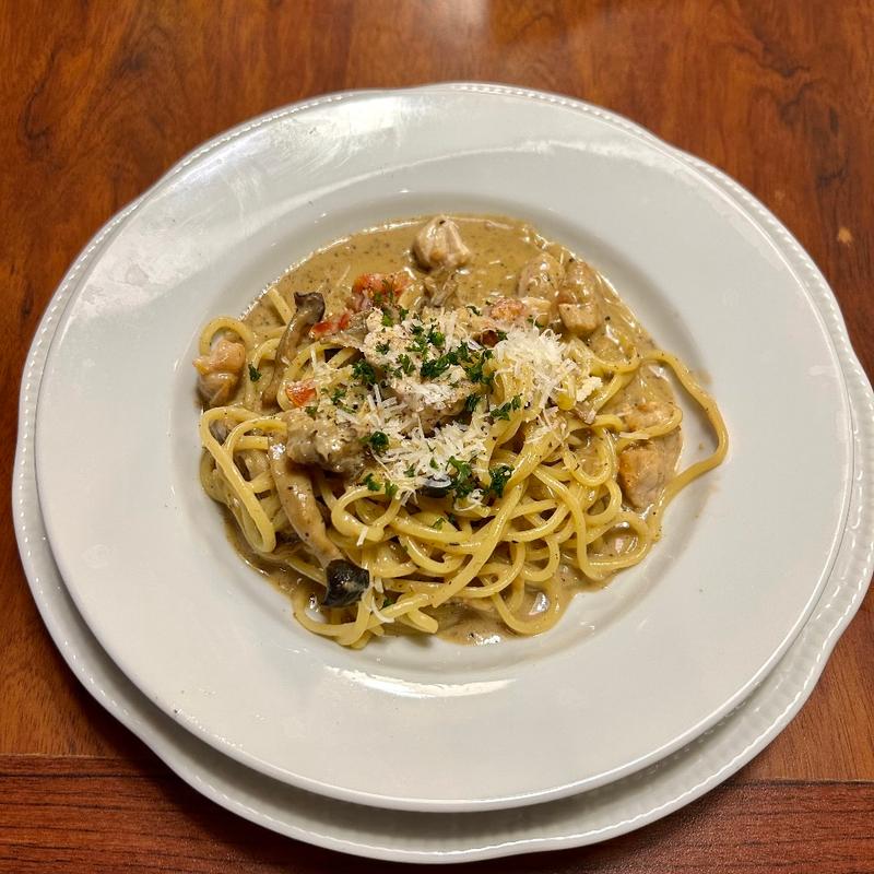 国産豚ときのこのポルチーニクリームソース(ロイヤルホスト 津田沼店 )