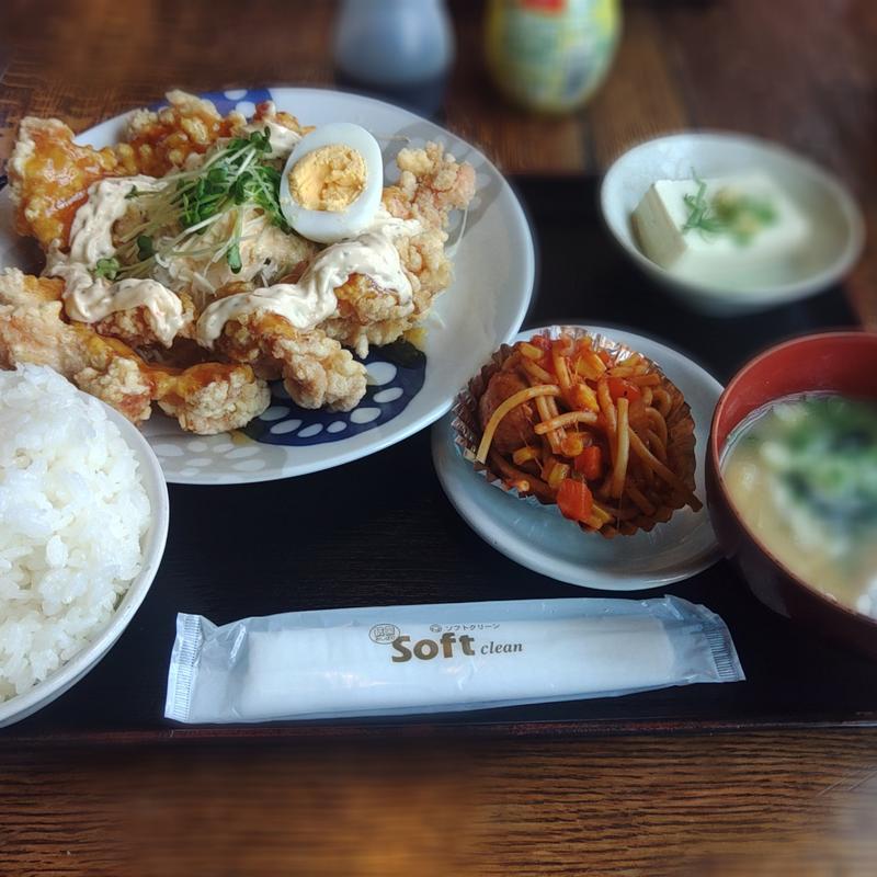 唐揚げ定食(てんてん亭)