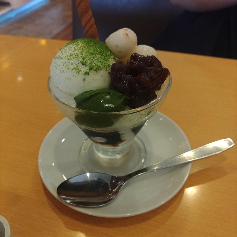 抹茶パフェ(ジョイフル那珂川店)
